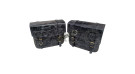For Royal Enfield Goan Classic 350 Leather Pannier Black and Grey Bags With Mounting - SPAREZO